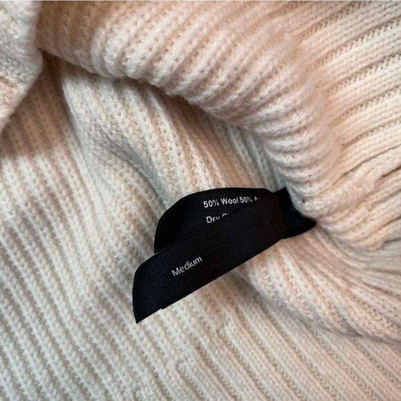 Mother Of Pearl London Cream White Oversized Wool Sweater Size M - Picture 3 of 9
